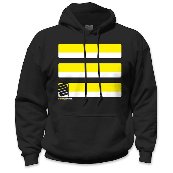 Basic High Visibility Hoodie, Black, 2XL